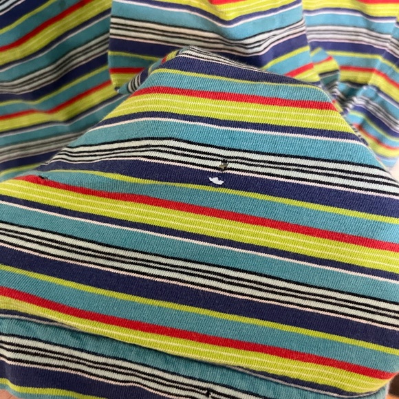 Blue and Green Striped Oversize Tee - Picture 4 of 4
